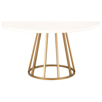 Essentials For Living Traditions Turino Dining Table, Gold