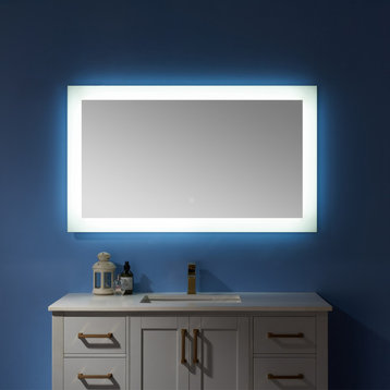 Rectangle LED Lighted Accent Bathroom/Vanity Wall Mirror, 48"