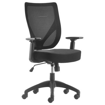 Serta Production Mesh Office Chair with Nylon Base Black