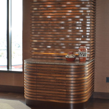 A Four Seasons: Custom, Lit Buffet with Secret Wine Fridge