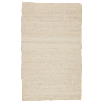 Jaipur Living Hutton Natural Solid White Area Rug, 2'x3'