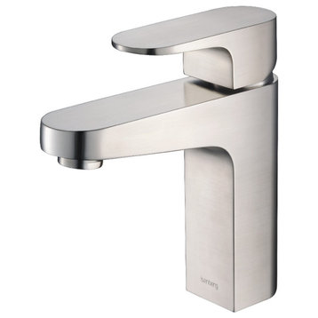 Isenberg 180.1000 Single Hole Bathroom Faucet, Brushed Nickel