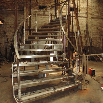 Canada arc steel staircase