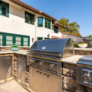 Old World-Inspired Backyard