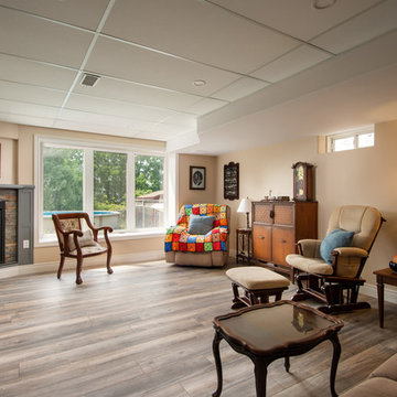 Traditional Aging in Place Basement Renovation