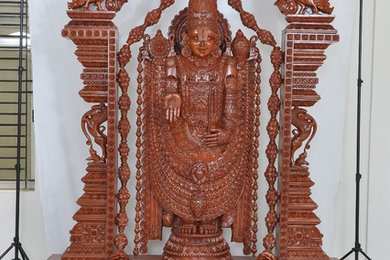 Lord Balaji Idle made out of Mahogony Wood