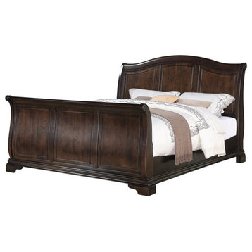 Picket House Conley Cherry King Sleigh Bed in Cherry