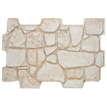 Faux Stone Wall Panel Aberdeen, Almond, 24"x48" Wall Panel