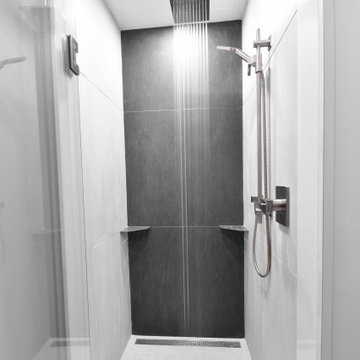 Large tile bathroom