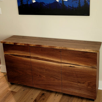 Live Edge Walnut Front Sideboard