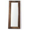 Gerome 31.0L x 5.0W x 86.0H Brown Wooden Floor Mirror