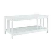Convenience Concepts Mission Coffee Table, Black, White