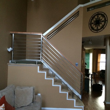 Stainless steel horizontal railing
