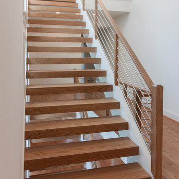 Project #48 | Contemporary Staircase with Warm Tones