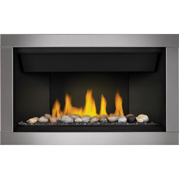 Napoleon Ascent Linear BL46NTE Direct Vent Gas Fireplace, Option1, Natural Gas