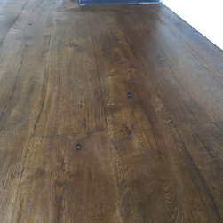 Reclaimed oak floorboards finished in antique hardwax oil - Hardwood Flooring