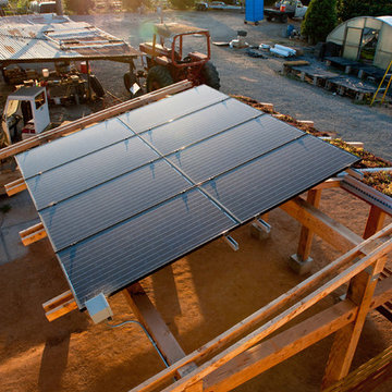 photovoltaic array from above