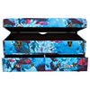 River of Goods Abstract Watercolor Storage Trunk Blue/Navy/Burgundy Flower