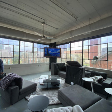 Coupled Motorized Blackout Shades