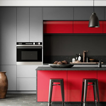 High Gloss European Kitchen