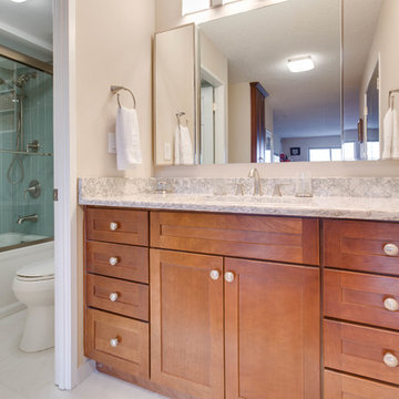 Transitional Small Master Bathroom Remodel Alexandria, VA