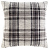 Jacobean JBN-002 Pillow Cover, Charcoal, 18"x18", Pillow Cover Only