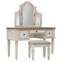 French Country Bedroom & Makeup Vanities by Ashley Furniture Industries