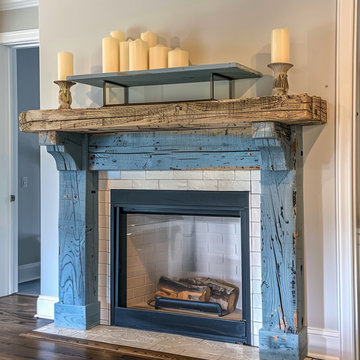 Colored Fireplace Mantels