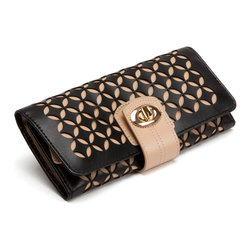Chloe Leather Jewelry Roll in Black - Jewelry Boxes And Organizers