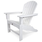 Polywood - Trex Outdoor Furniture Yacht Club Shellback Adirondack Chair, Classic White - Sit back and relax. You deserve a few minutes (or hours) of bliss in the comfortably contoured Trex Outdoor Furniture Yacht Club Adirondack. This carefree chair is what summertime is all about. And since it comes in seven attractive, fade-resistant colors that are designed to coordinate with your Trex deck, you're sure to find one that enhances your outdoor living space. Made in the USA and backed by a 20-year warranty, this durable chair is constructed of solid, eco-friendly, HDPE recycled lumber. It's easy to maintain and keep looking like new because it's resistant to weather, food and beverage stains, and environmental stresses. And although it resembles real wood, it won't rot, crack or splinter and you'll never have to paint or stain it.