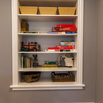 Basement with bedroom, hobby (train) room and gym