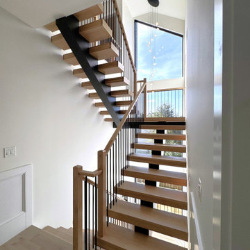 Project #139 | Four Story Modern Floating Staircase