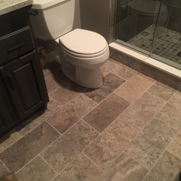 Grey Tone Mosaic Shower