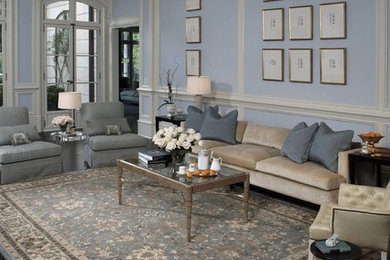 Living room - traditional living room idea in Boston