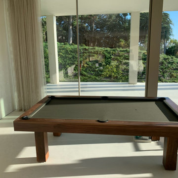 Palm Trees And Pool Table, A West Coast Game Room