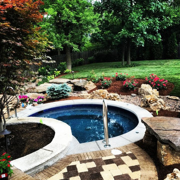 A spa that I designed in a Northern Chicago suburb. Built by Barrington Pools,
