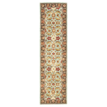 Safavieh Heritage Collection HG962 Rug, Blue/Brown, 2'3" X 12'