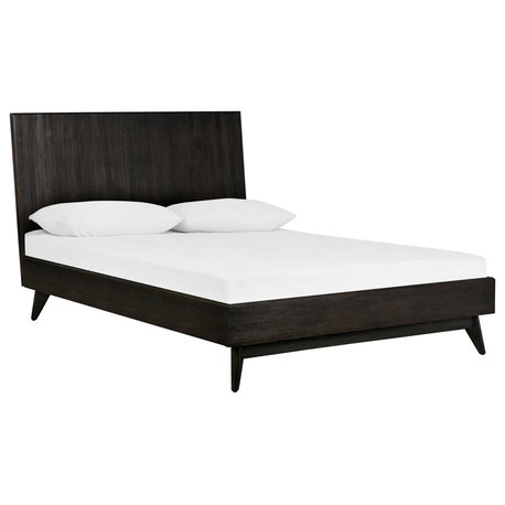 Baly Acacia Mid-Century Platform Queen Bed