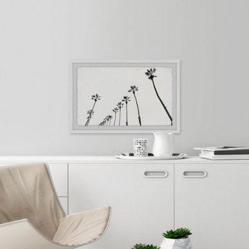 "Bunch of Palm Trees" Framed Painting Print
