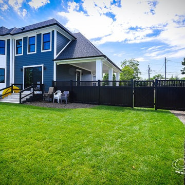 Gorgeous Black PVC Vinyl Privacy Fence Panels from Illusions Vinyl Fence