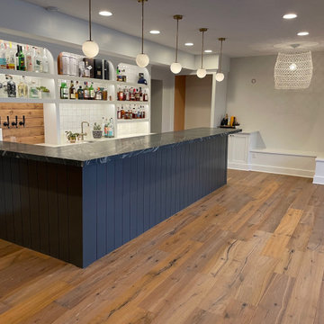 Finished Basement in Marshall Township With Custom Bar and Beer Tap