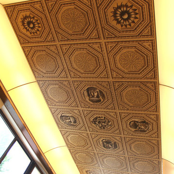 Soffitto smontabile dipinto ad olio