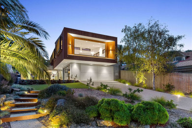 This is an example of a contemporary home design.