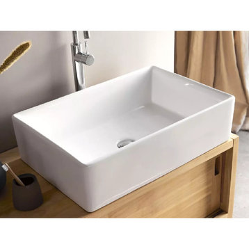 White Ceramic Sink | Tikamoon Ema