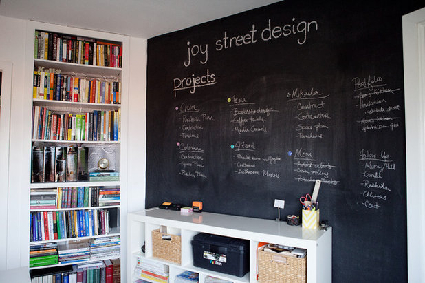 Transitional Home Office & Library Transitional Home Office