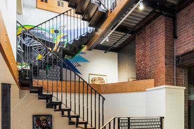 Example of an urban staircase design in Toronto