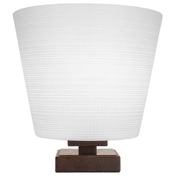 Luna 1-Light Table Lamp, Dark Granite/White Matrix