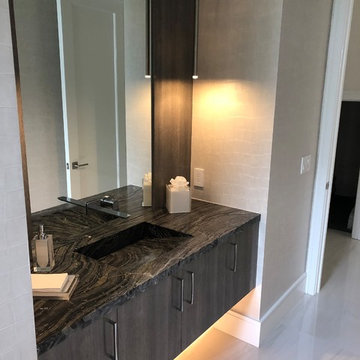Sleek & Modern UltraCraft Kitchen - High Gloss Acrilux Door Style - South Beach