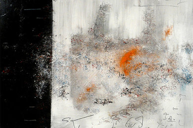 BLACK & WHITE I - Ft 120 x 100 cm - Peintures Abstraites et expressionisme Abstr