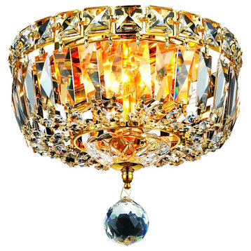 Royal Cut Clear Crystal Tranquil 2-Light, Gold, Royal Cut